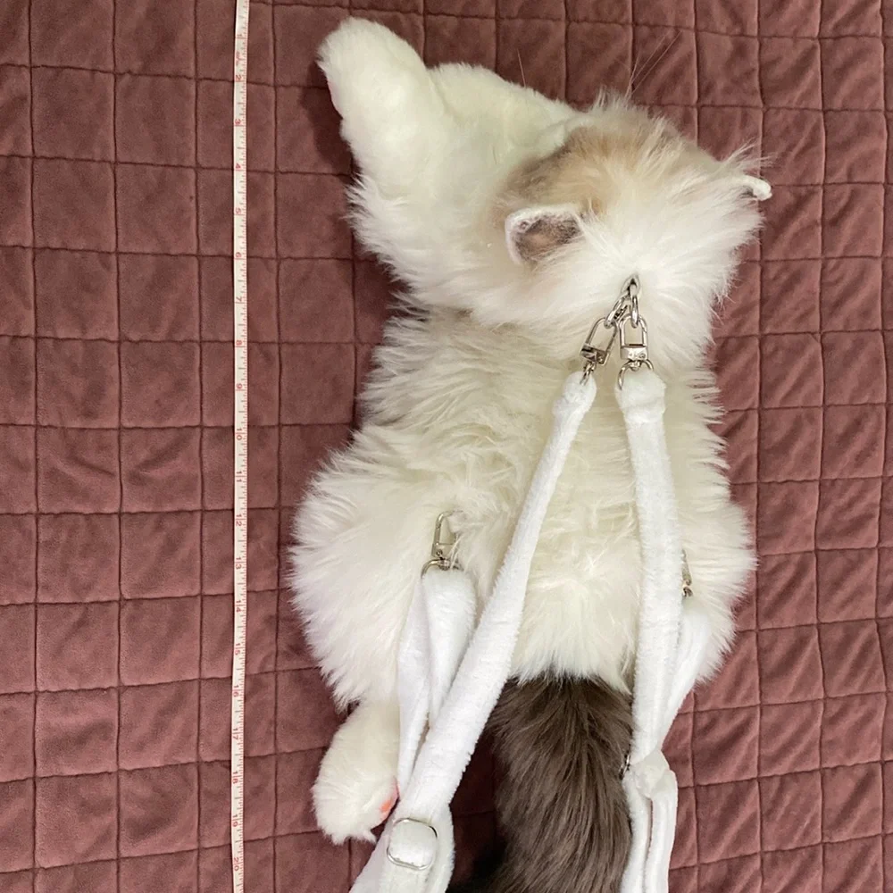 Chonger white cat emotional stuffed animal